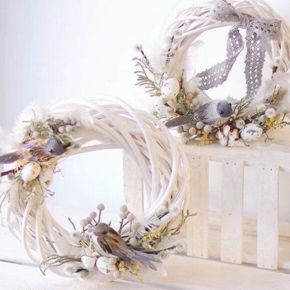 (7/$25) 2 small wicker wreaths BNIP - Picture 5 of 6